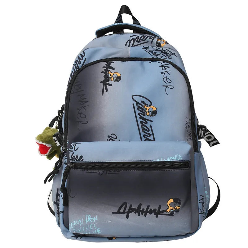 Cartoon Girl School Backpack Large Capacity Waterproof Book Bag