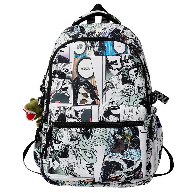 Cartoon Girl School Backpack Large Capacity Waterproof Book Bag