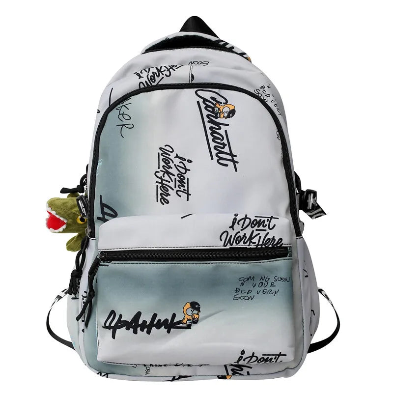 Cartoon Girl School Backpack Large Capacity Waterproof Book Bag