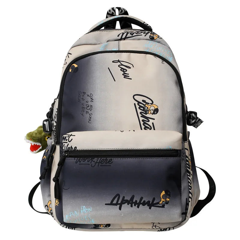 Cartoon Girl School Backpack Large Capacity Waterproof Book Bag