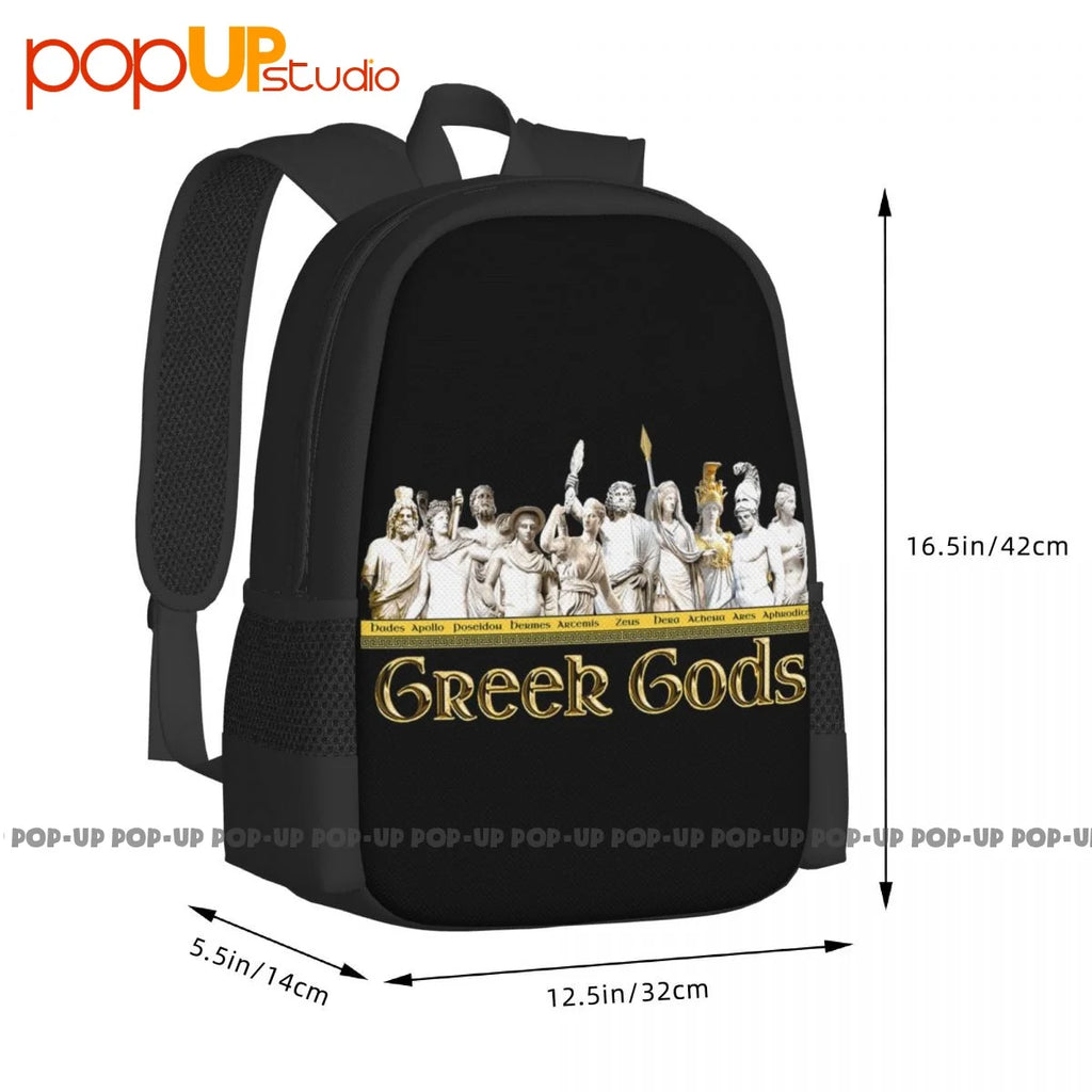 Greek Gods Graphic Backpack Large Capacity Print Beach Bag