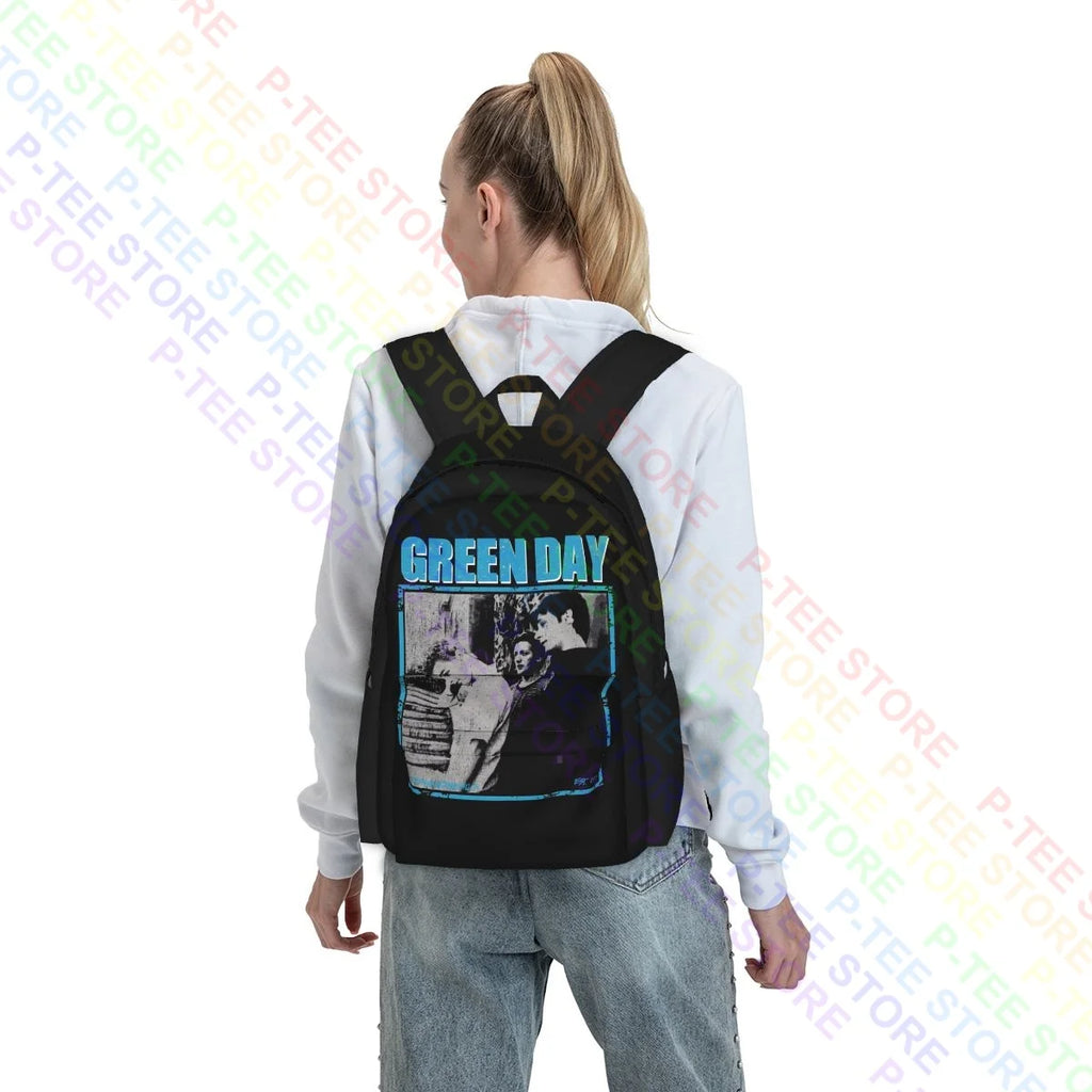 Green Band Large Capacity Backpack Schoolbag 3d Printing