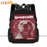 Green Slappy Punk Rock Band Backpack Vintage Style Eco Friendly Large Capacity
