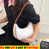 Women's Armpit Shoulder Bag PU Leather Handbag Purse