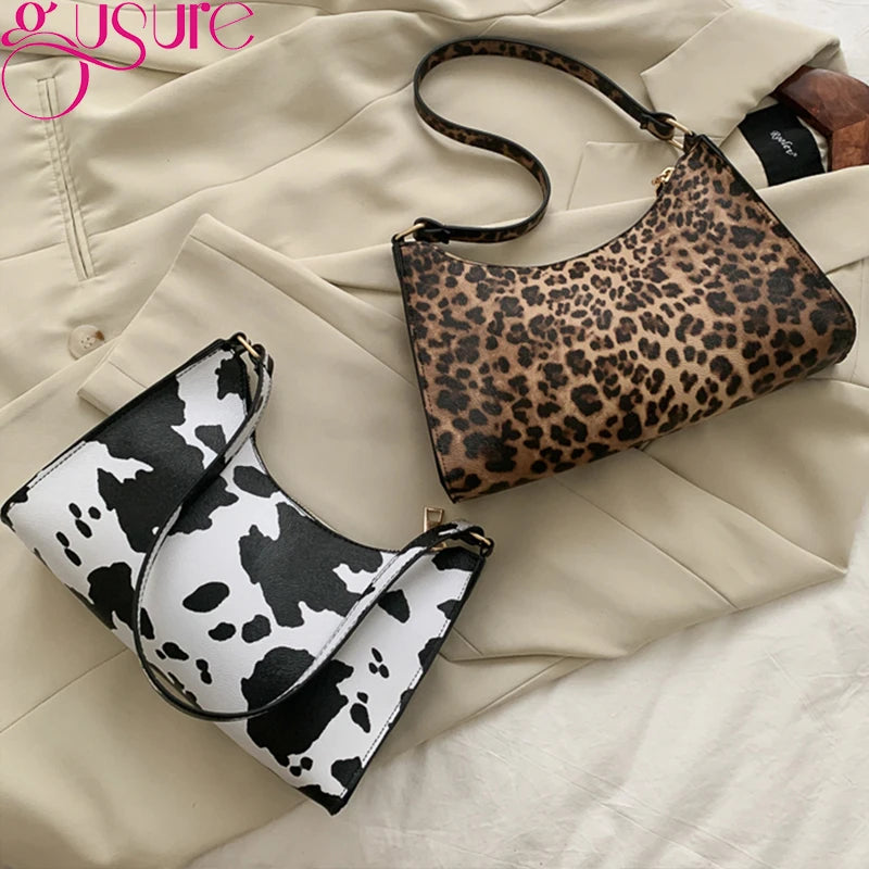 Leopard Pattern Shoulder Women Bag Hand Bag Personality Wild