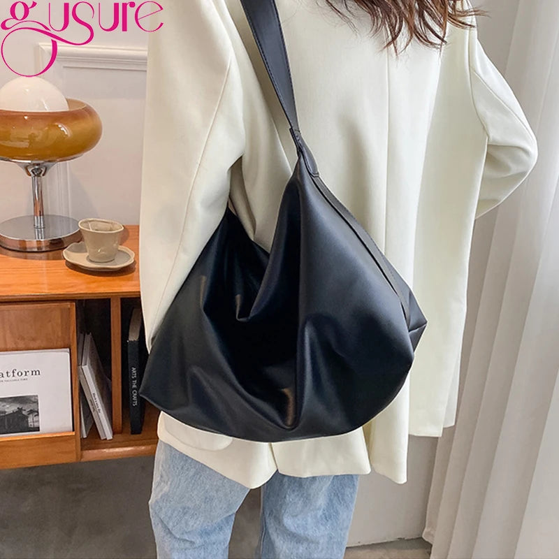 PU Leather Women Shoulder Crossbody Bag Large Capacity Purse Handbag