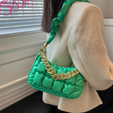 Quilted PU Leather Shoulder Bag for Women