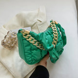 Quilted PU Leather Shoulder Bag for Women
