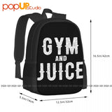 Gym And Juice Backpack Foldable Gym Tote Bag
