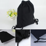 Canvas Drawstring Rucksack Gym School Bag