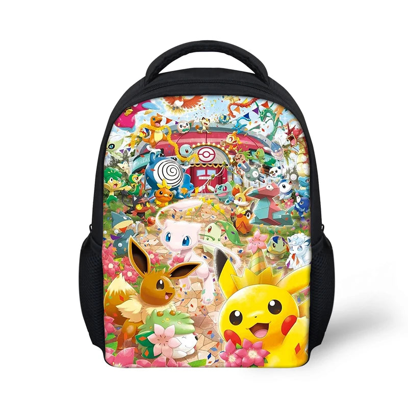Cartoon Kindergarten Backpack Baokemeng-Anime Pattern Students School Bag
