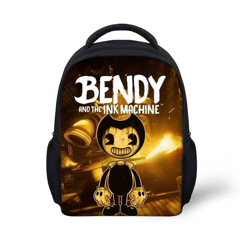 Cartoon Kindergarten Backpack Bendy-Ink-Machine Print Pattern Students