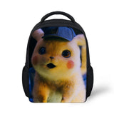 Cartoon Kindergarten Backpack Pikaqiu-Detective Pattern Students School Bag