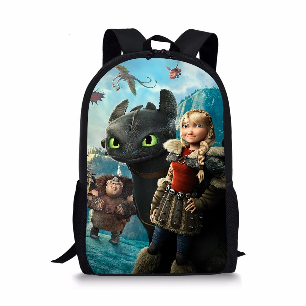 Cartoon Game School Backpack for Teens
