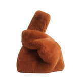 Soft Plush Women Handbags Faux Fur Ladies Winter Clutch Purse Bag