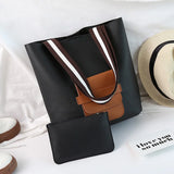 Bucket Shoulder Bag Women Handbags High Pu Leather Bag Ladies Patchwork Purse