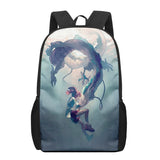 Anime Spirited Away Print Kids Backpack 16-inch School Bag Mochilas Satchel