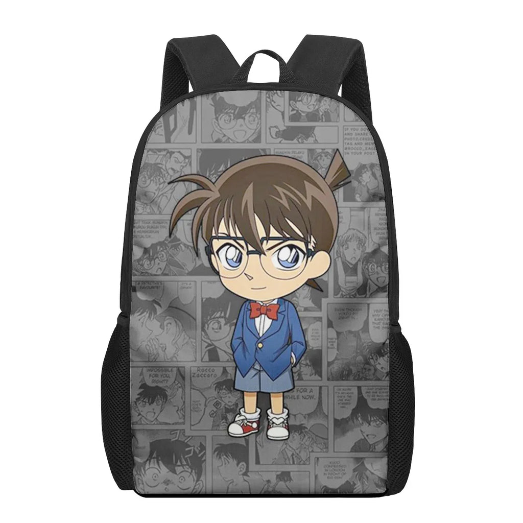 Detective Conan 3D Print School Bag Boys Girls Kindergarten Backpack