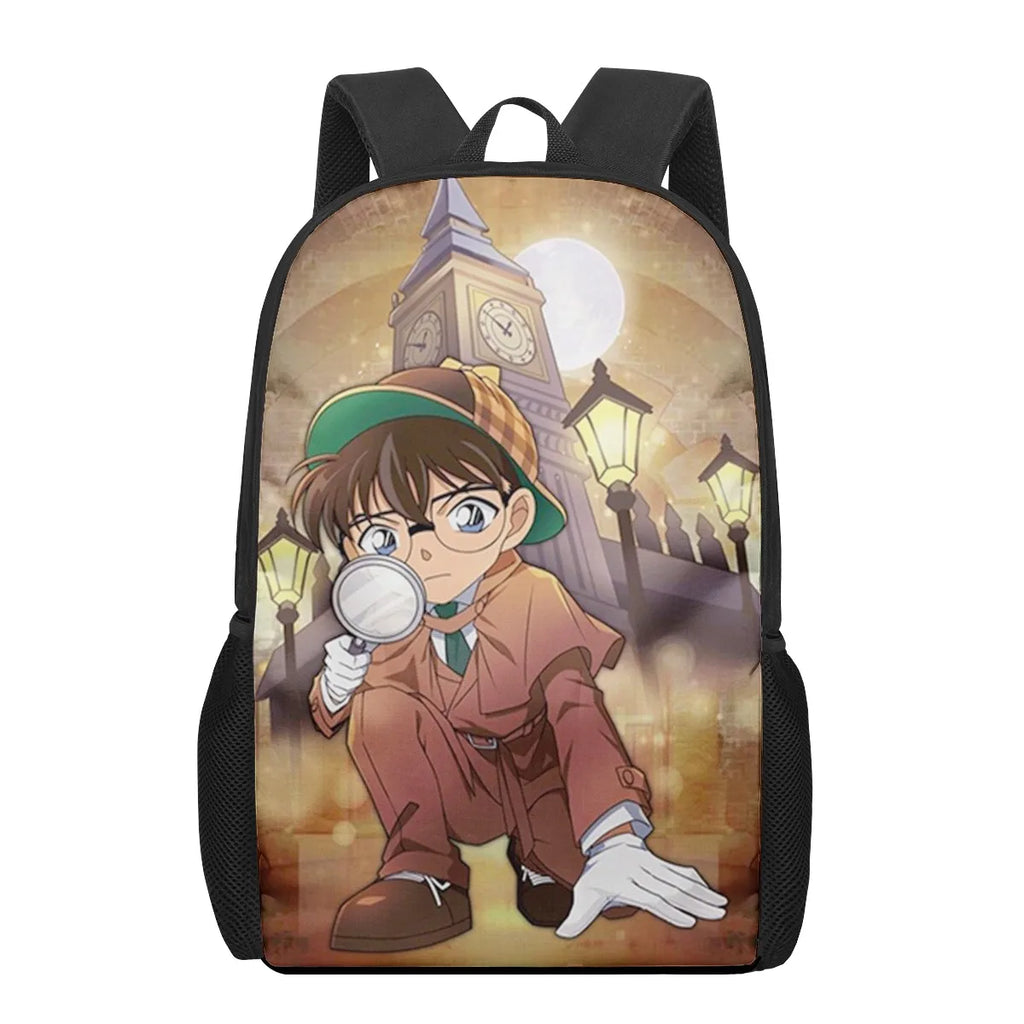 Detective Conan 3D Print School Bag Boys Girls Kindergarten Backpack