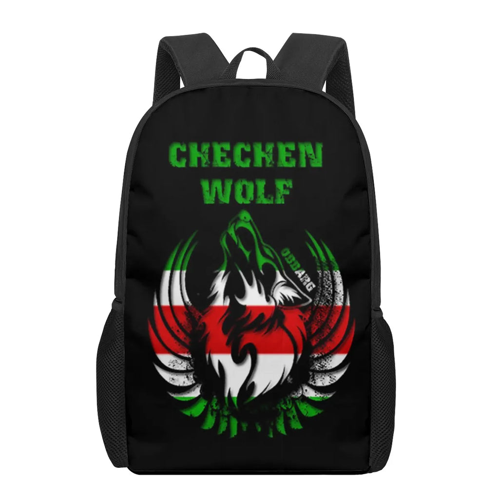 Chechnya Flag 3D Printing School Book Bag for Kids