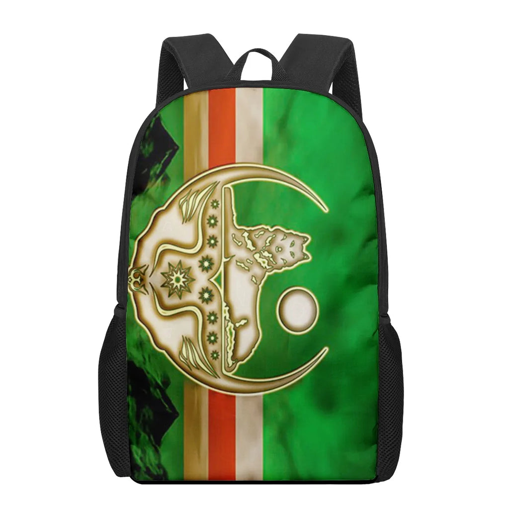 Chechnya Flag 3D Printing School Book Bag for Kids