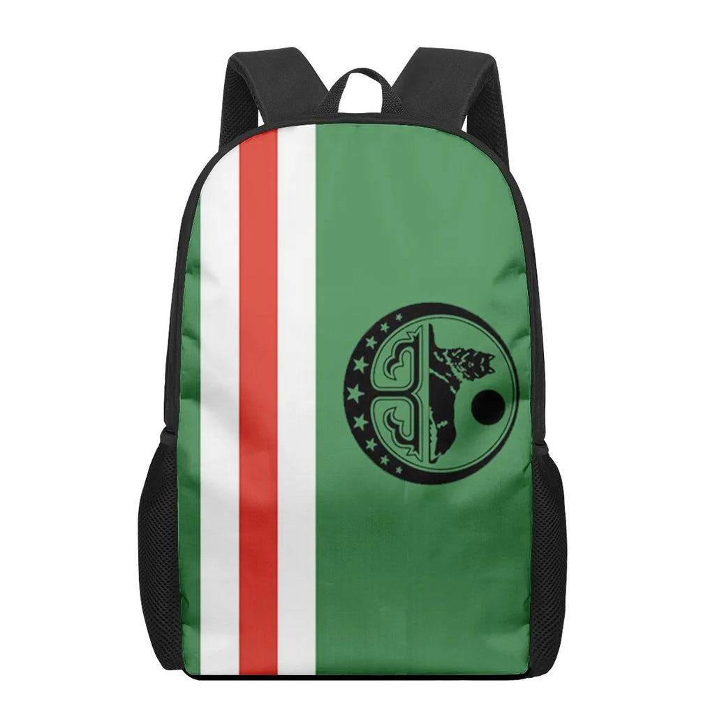 Chechnya Flag 3D Printing School Book Bag for Kids