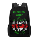 Chechnya Flag 3D Printing School Book Bag for Kids