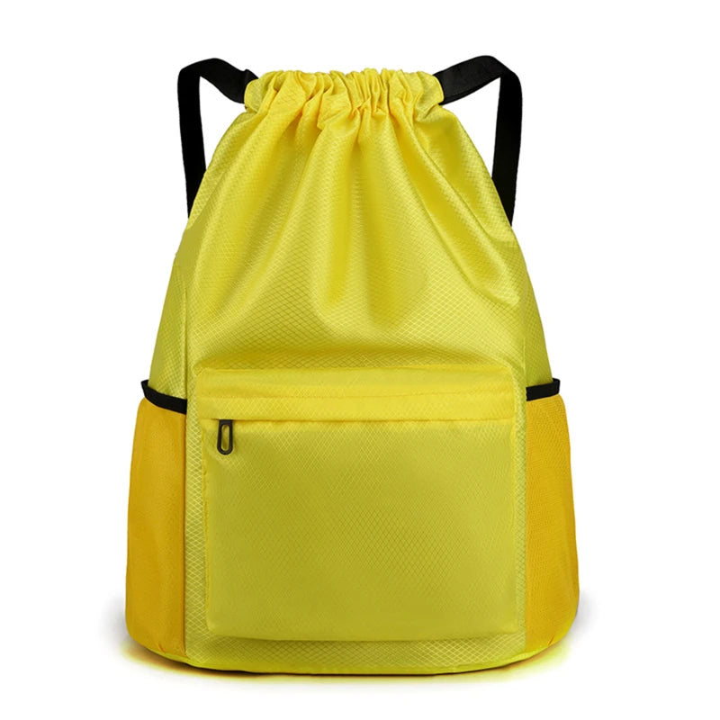 Drawstring Backpack School Gym Bag Casual Knapsack