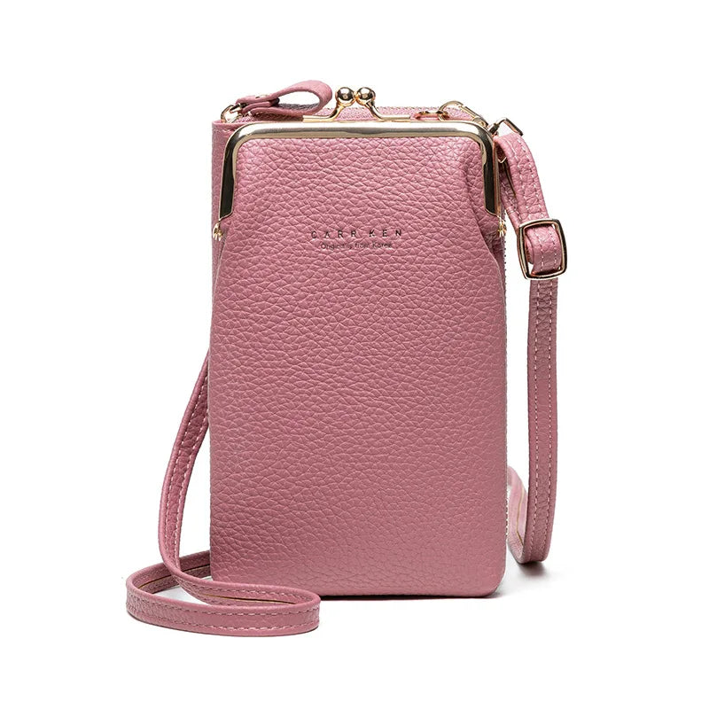 Small Crossbody Bag Women Matte Leather Shoulder Clutch