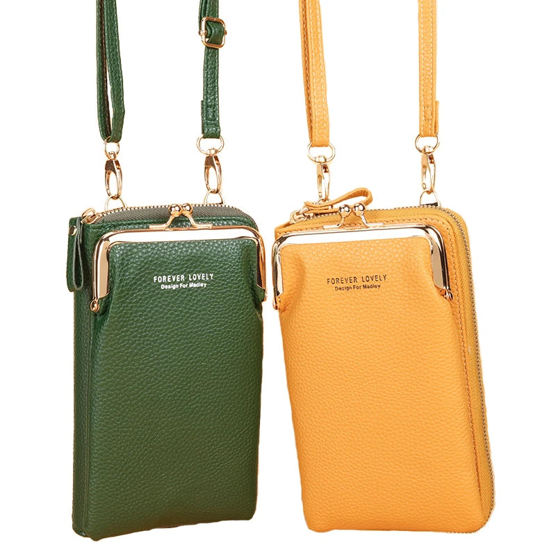Small Crossbody Bag Women Matte Leather Shoulder Messenger Clutch Bolsas