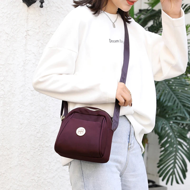 Small Crossbody Bag Women Mini Nylon Shoulder Messenger Bag Clutch Bolsas