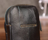 Cowhide Waist Pack Men's Belt Bags Leather Bags Phone Bags