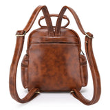 HUIMENG PU Leather Backpack for Girls - School Laptop College Bag