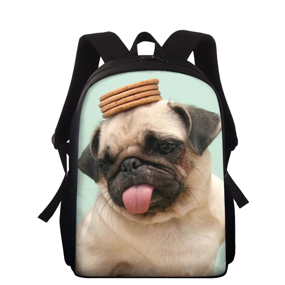 Pug Schoolbag For Kids Orthopedic Primary School Backpack