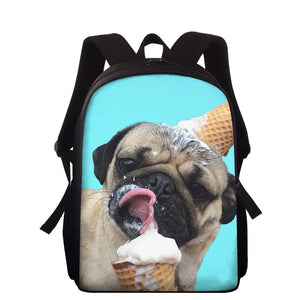 Pug Schoolbag For Kids Orthopedic Primary School Backpack