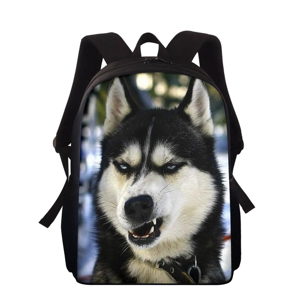 Husky Dog Backpack - Toddler Book Bag for Kids
