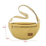 Half Moon Nylon Crossbody Bag For Women Saddle Handbag Large Capacity