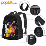 Halloween Horse Horses In Halloween Backpack Large Capacity Travel Shoe Bag