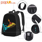 Halloween Jetski Flaming Pumpkin Party Backpack Gym Sports Bag