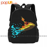 Halloween Jetski Flaming Pumpkin Party Backpack Gym Sports Bag