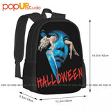 Halloween Michael Myers Figure Vhs Backpack Large Capacity