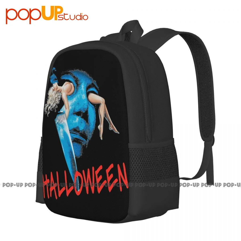 Halloween Michael Myers Figure Vhs Backpack Large Capacity