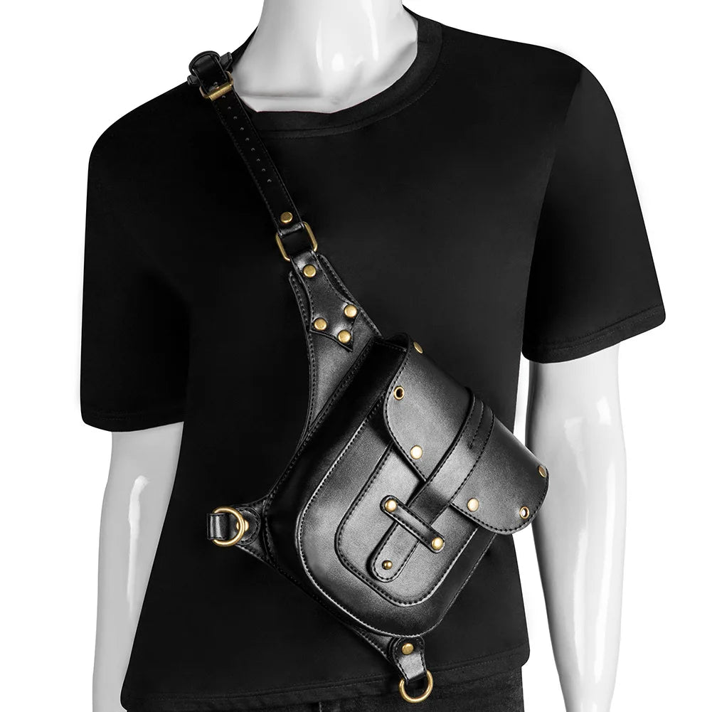 Halloween Messenger Bag Punk Tactical Waist Bag Fanny Pack