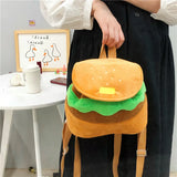 Canvas Backpack Drawstring Shoulder Student School Bag