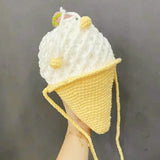 Hand Woven Ice Cream Messenger Bag Cone Design