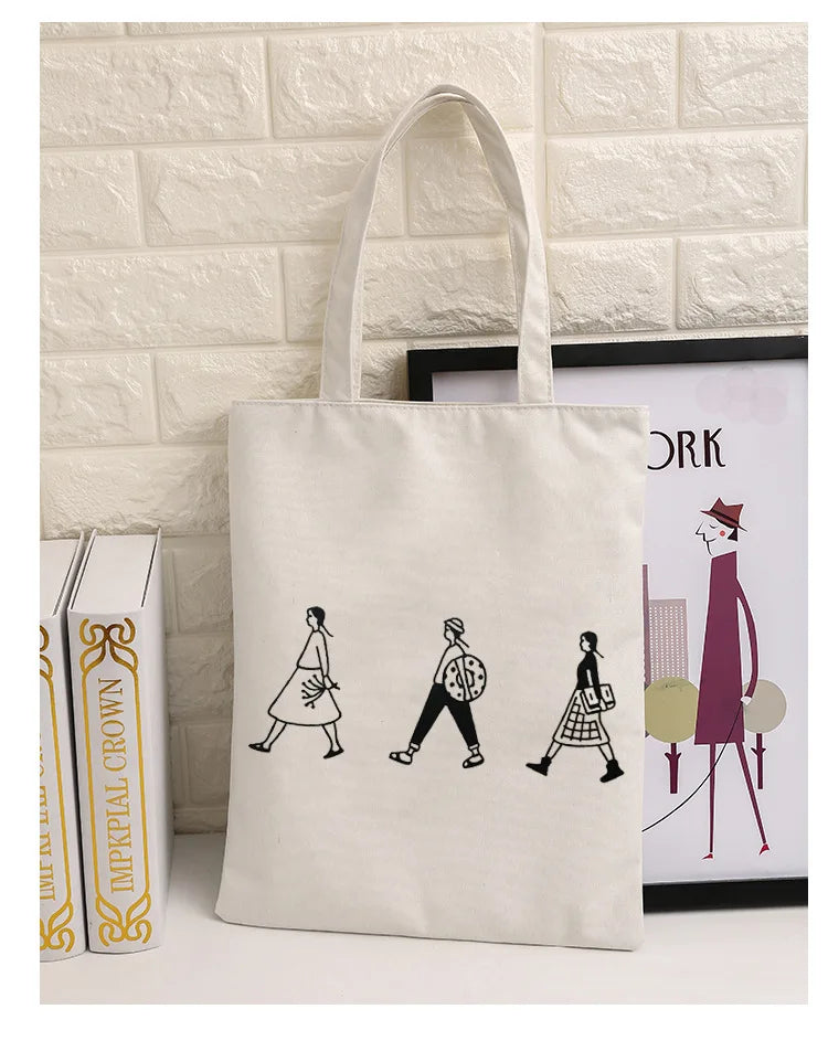 Cartoon Messenger Bag Reusable Shopping Hot Canvas Women Bags