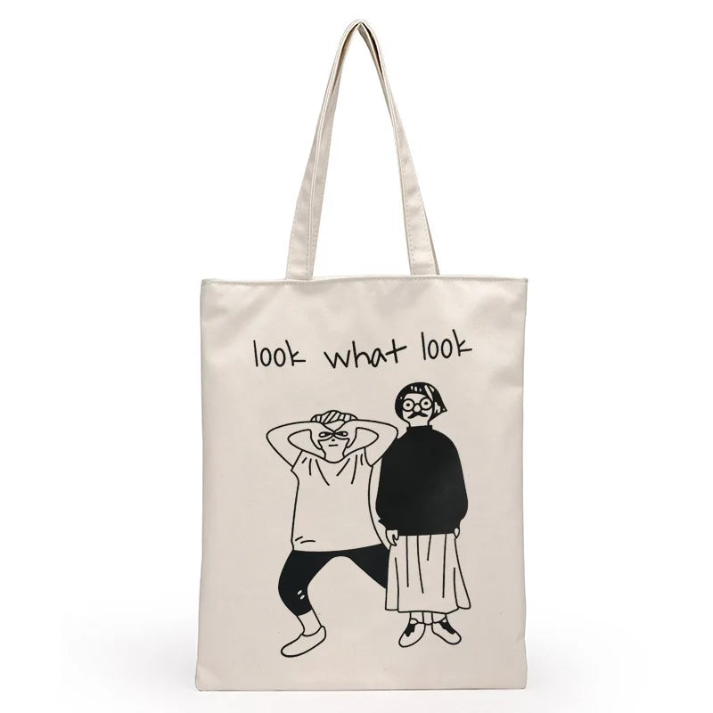 Cartoon Messenger Bag Reusable Shopping Hot Canvas Women Bags