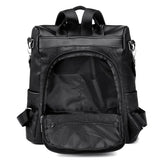 Women's Large PU Leather Backpack Schoolbag Shoulder Bag for Girls