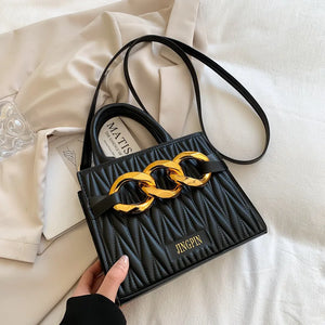 Quilted Hand Bag Women Shoulder Purse PU Leather Crossbody Bag