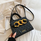 Quilted Hand Bag Women Shoulder Purse PU Leather Crossbody Bag